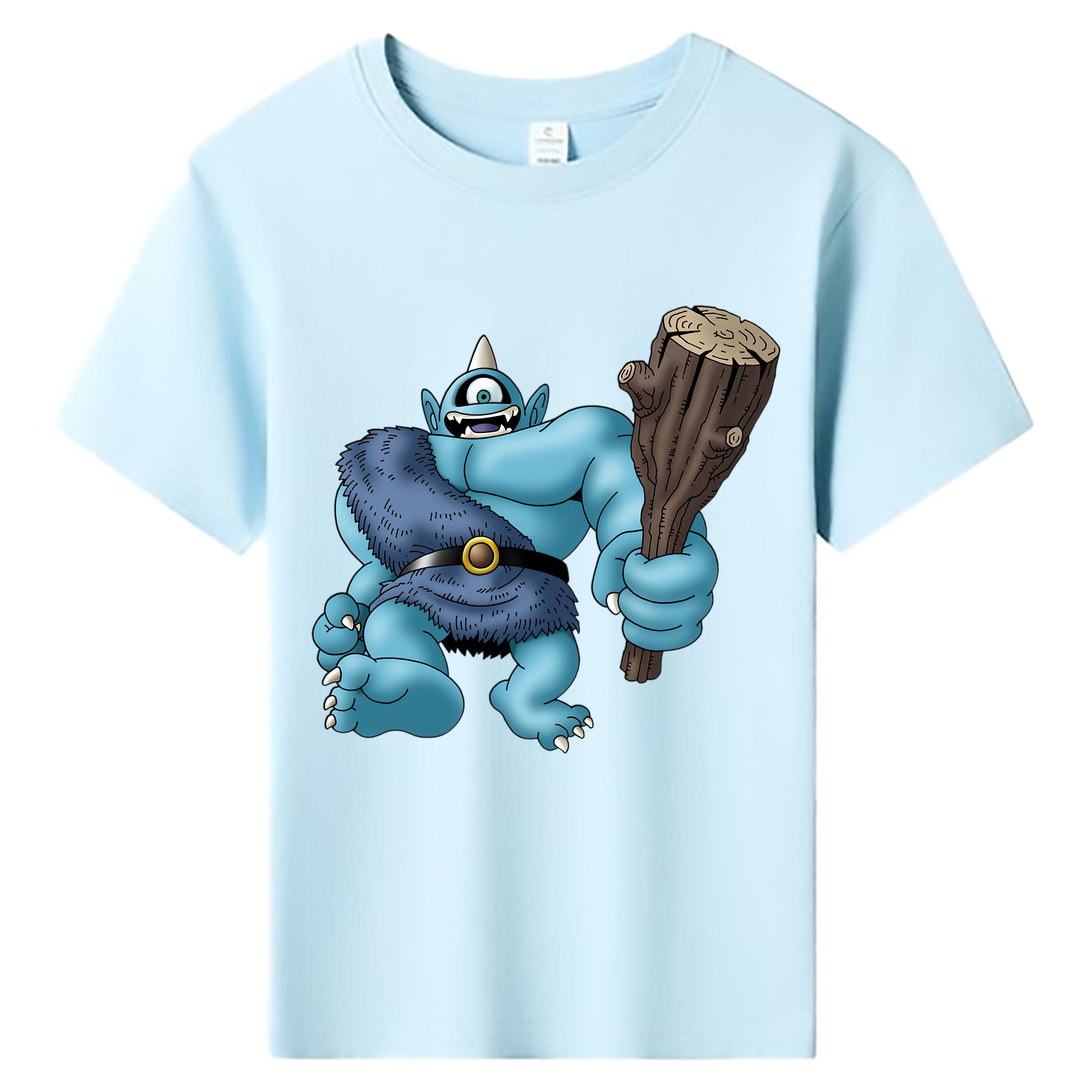 （画像用） ドラゴンクエスト Doragon Kuesuto Dragon Quest 綿100％キッズTシャツ（フロントプリント）